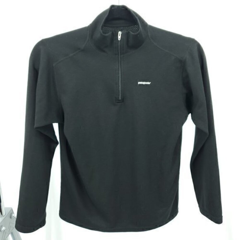 Kids' Patagonia Kid's Capilene 3 Zip Neck Base Layer Top L (12) Black